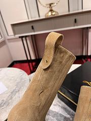 Colestore Louboutin Santigag 85 mm Low Boots - Veau velours - Lionne - Women  - 6