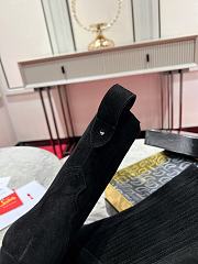 Colestore Louboutin Santigag 85 mm Low Boots - Veau velours - Black - Women - 4