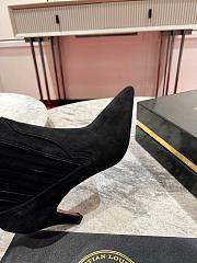 Colestore Louboutin Santigag 85 mm Low Boots - Veau velours - Black - Women - 3
