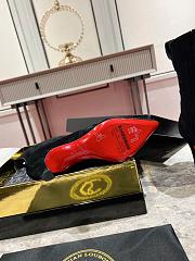 Colestore Louboutin Santigag 85 mm Low Boots - Veau velours - Black - Women - 2