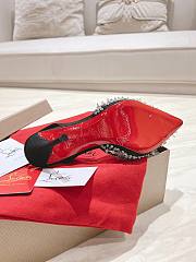 Colestore Christian Louboutin Queenissima Embellished Sole-Lyst 85mm Slingback Pumps Black - 6