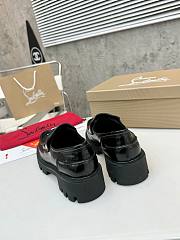 Colestore Louboutin CL Moc Lug Loafers - Abrasivato calf leather - Black - Women  - 6