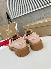 Colestore Louboutin CL Moc Lug Loafers - Abrasivato calf leather - Light Pink  - Women - 4