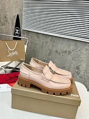 Colestore Louboutin CL Moc Lug Loafers - Abrasivato calf leather - Light Pink  - Women - 2