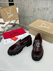 Colestore Louboutin CL Moc Lug Loafers - Abrasivato calf leather - Rpuge - Women - 6