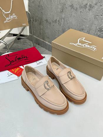 Colestore Louboutin CL Moc Lug Loafers - calf leather - Light Pink - Women