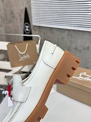 Colestore Louboutin CL Moc Lug Loafers - calf leather - White - Women - 4
