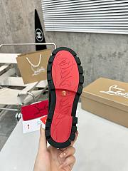 Colestore Louboutin CL Moc Lug Loafers - calf leather - Black - Women - 5