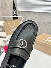 Colestore Louboutin CL Moc Lug Loafers - calf leather - Black - Women - 4