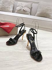 Colestore Christian Louboutin Ginko Girl 85mm Sandals Black Shiny - 2
