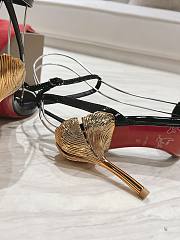 Colestore Christian Louboutin Ginko Girl 85mm Sandals Black Shiny - 5