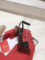 Colestore Christian Louboutin Ginko Girl 85mm Sandals Black Shiny - 6