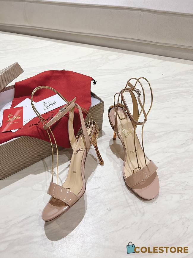 Colestore Christian Louboutin Ginko Girl 85mm Sandals Beige - 1