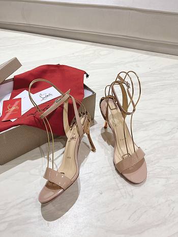 Colestore Christian Louboutin Ginko Girl 85mm Sandals Beige