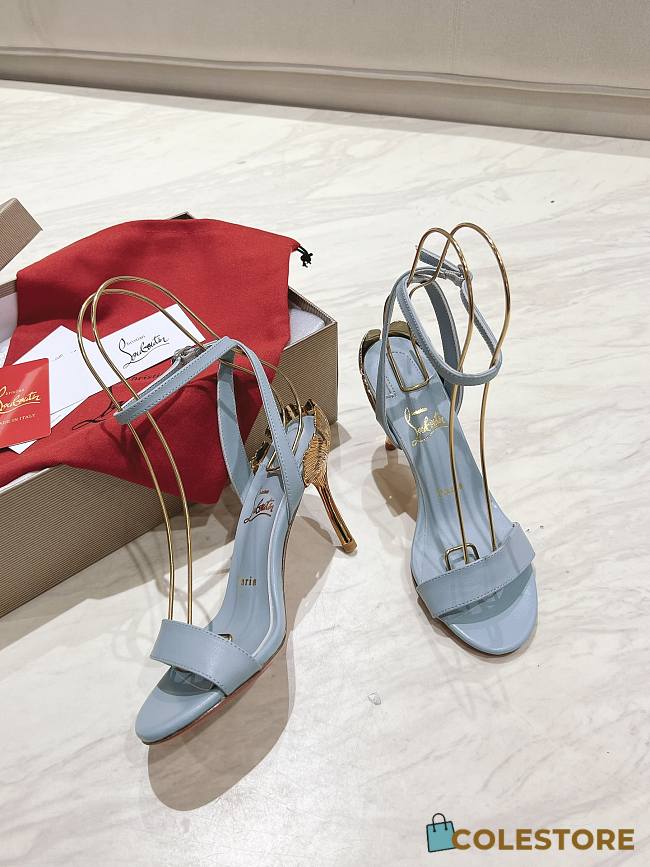 Colestore Christian Louboutin Ginko Girl 85mm Sandals Blue - 1
