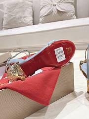 Colestore Christian Louboutin Ginko Girl 85mm Sandals Blue - 4