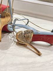 Colestore Christian Louboutin Ginko Girl 85mm Sandals Blue - 5