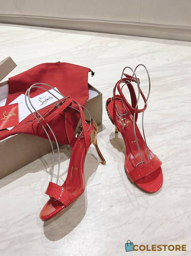 Colestore Christian Louboutin Ginko Girl 85mm Sandals Red - 1