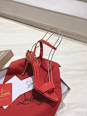 Colestore Christian Louboutin Ginko Girl 85mm Sandals Red - 6