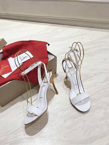 Colestore Christian Louboutin Ginko Girl 85mm Sandals White
