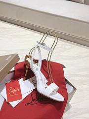 Colestore Christian Louboutin Ginko Girl 85mm Sandals White - 5