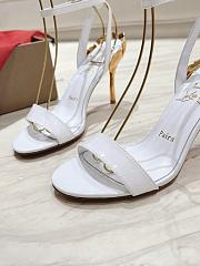 Colestore Christian Louboutin Ginko Girl 85mm Sandals White - 3