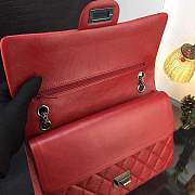 Colestore Chanel 226 Matelasse Red Leather Shoulder Bag 28 x 19 x 6 cm - 5