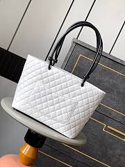Colestore Chanel Cambon Large Tote Bag White 30x25x15cm - 2