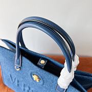 Colestore Versace La Medusa Denim Large Tote Bag Blue 40x16x29cm - 6