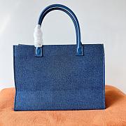 Colestore Versace La Medusa Denim Large Tote Bag Blue 40x16x29cm - 4