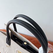Colestore Versace La Medusa Denim Large Tote Bag Beige 40x16x29cm - 5