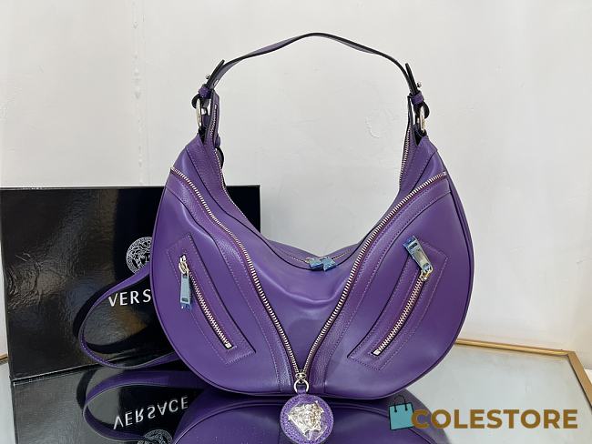 Colestore Versace Repeat Hobo Bag Purple 29 cm - 1