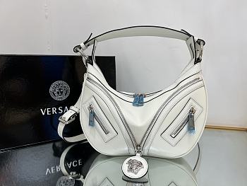Colestore Versace Repeat Hobo Bag White 29 cm