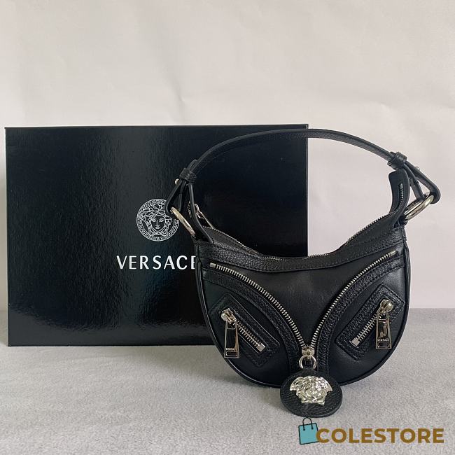 Colestore Versace Repeat Hobo Bag Black 20 x 4 x 13cm - 1