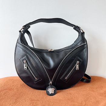 Colestore Versace Repeat Hobo Bag Black 40 cm