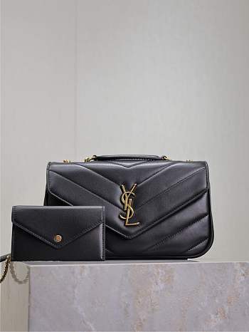 Colestore YSL Saint Laurent Lou Lou Black Size 24 cm