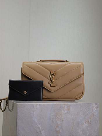 Colestore YSL Saint Laurent Lou Lou Beige Size 24 cm
