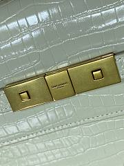 Colestore YSL Saint Laurent Ysl Manhattan Bag Crocodile Leather White 29x20x7.5cm - 4