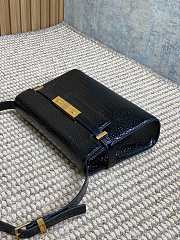 Colestore YSL Saint Laurent Ysl Manhattan Bag Crocodile Leather Black 24x6x17.5cm - 6
