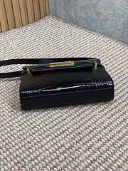 Colestore YSL Saint Laurent Ysl Manhattan Bag Crocodile Leather Black 24x6x17.5cm - 3