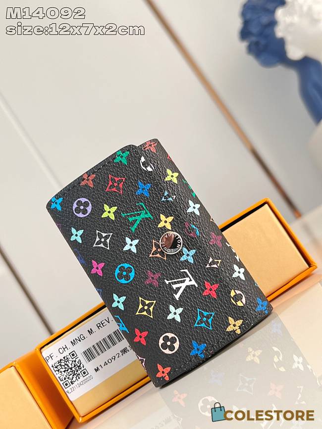 Colestore Louis Vuitton x Takashi Murakami 4 Key Holder Black 12 x 7 x 2 cm - 1