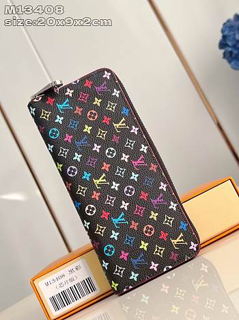Colestore Louis Vuitton x Takashi Murakami New 25SS Clémence Wallet Black 20 x 9 x 2 CM