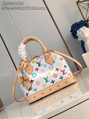 Colestore Louis Vuitton x Takashi Murakami Alma BB White 23 x 17 x 11 cm