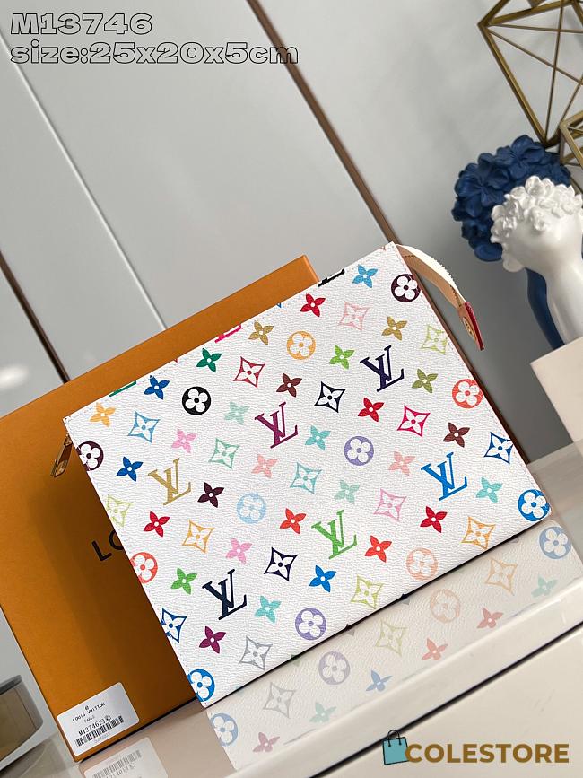Colestore Louis Vuitton x Takashi Murakami Toiletry Pouch White 25 x 20 x 5 cm - 1