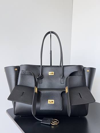 Colestore Balenciaga Women's Bel Air Xl Carry All Bag Black 25.9x28.9x16cm
