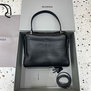 Colestore Balenciaga Women's Medium Rodeo Leather Handbag Silver Hardware Black 29x20x10cm - 5