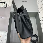 Colestore Balenciaga Women's Medium Rodeo Leather Handbag Silver Hardware Black 29x20x10cm - 3