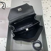 Colestore Balenciaga Women's Medium Rodeo Leather Handbag Silver Hardware Black 29x20x10cm - 2