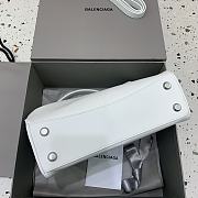 Colestore Balenciaga Women's Medium Rodeo Leather Handbag White 35x23x11cm - 4