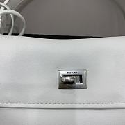 Colestore Balenciaga Women's Medium Rodeo Leather Handbag White 35x23x11cm - 5